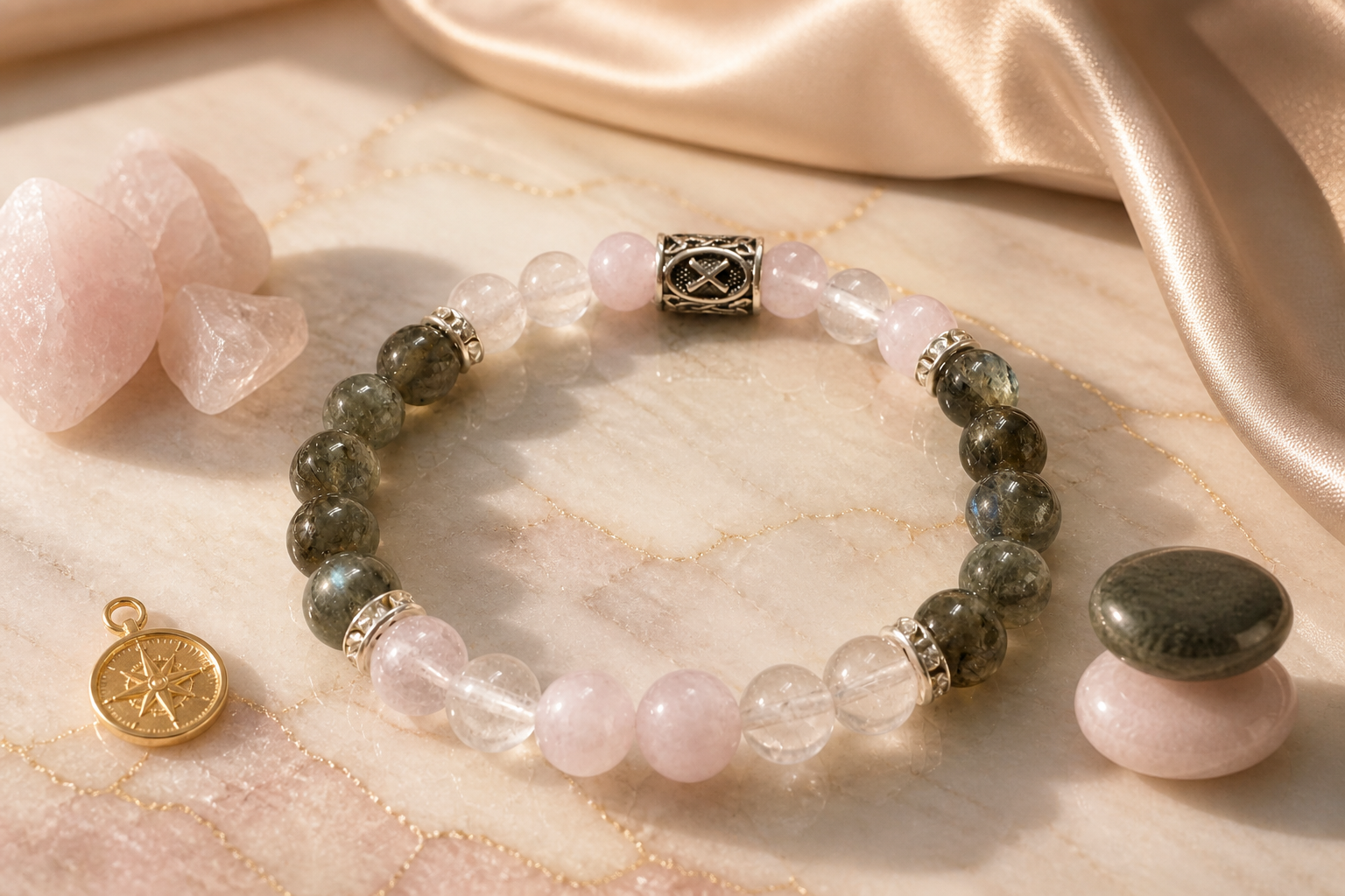 Talismans ar nodomu simboliem līdzsvarotai izvēlei